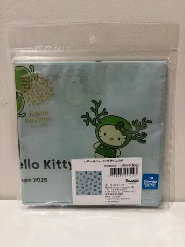 오사카 간사이 만박 일본관 모키티 헬로키티 반다나 손수건