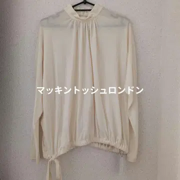 매킨토시 런던 울 스탠드 카라 풀오버 티셔츠