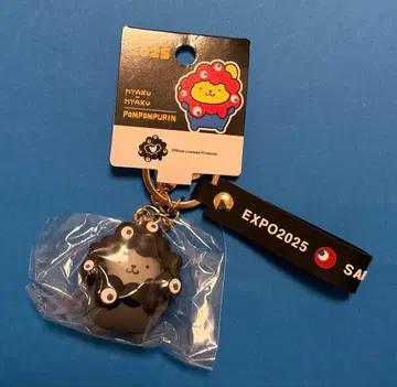 [ 오사카 엑스포 한정판 ] 블랙 미야쿠 x 폼폼푸딩 산리오 키링