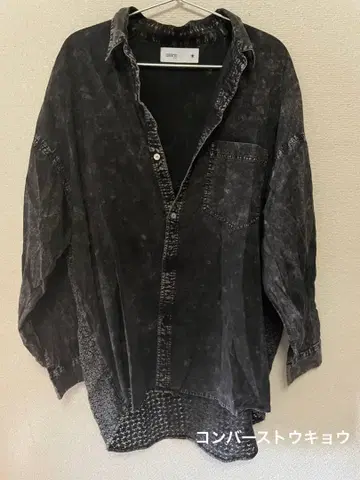 컨버스 도쿄 오버 사이즈 레이스 셔츠