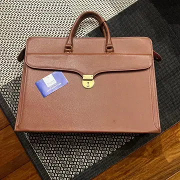 Tanzawa 빈티지 비즈니스 백 브라운