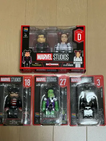 MARVEL STUDIOS 베어브릭 피규어 세트