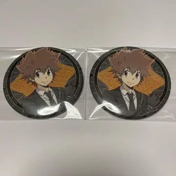 REBORN 리본 AGF BIG 글리터 캔뱃지 사와다 츠나요시 츠나