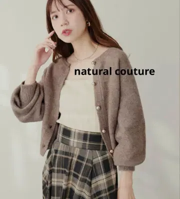 natural couture 코로린 단추 크루넥 가디건