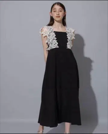 리랜드트루 숄더 레이스 롱 원피스