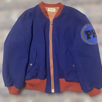 90s pink house 블루종