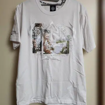 MCD 화이트 T셔츠 그래픽 프린트