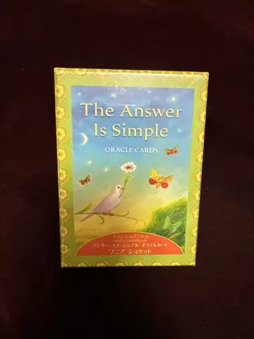 새상품 일본어 설명서 포함 앤서 이즈 심플 오라클 카드 타로