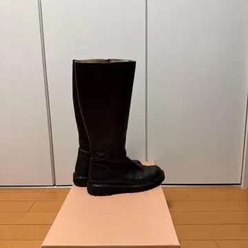 코르소 로마 트랙 밑창 롱 부츠 사이드 지퍼 23.5cm