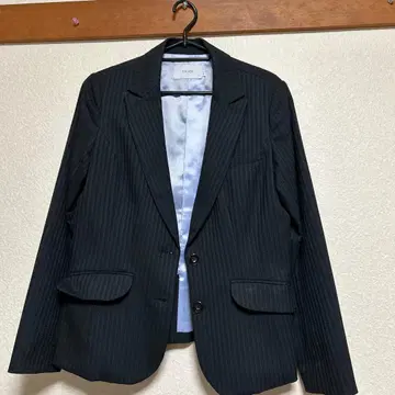 ENJOY 크림슨 사무복 스트라이프 테일러드 자켓 11호