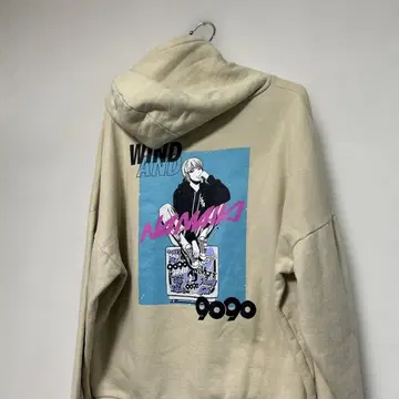 즉시 완판 L 사이즈 wind and sea 9090 후드티 베이지