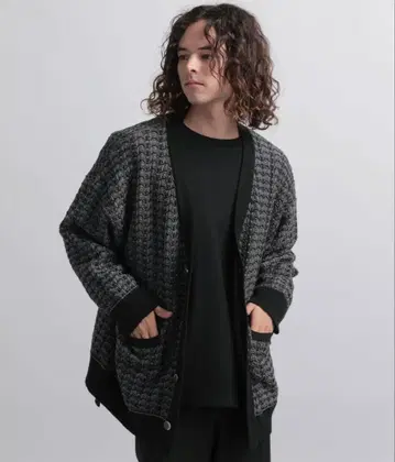 HARE 라메 트위드 니트 CD