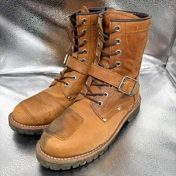 AVIREX 아비렉스 라이딩 부츠/26.0/숏부츠/브라운