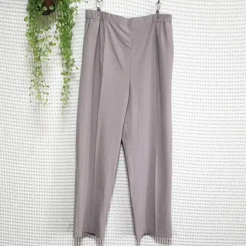 Sun Ocean ( LL ) 하이웨스트 와이드 슬랙스 네이비