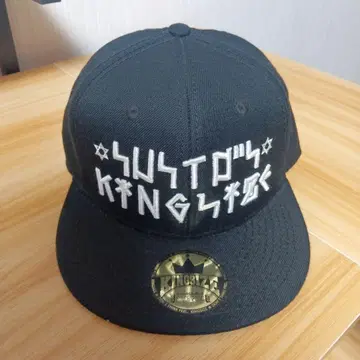 KING SIZE 자수 로고 블랙 캡
