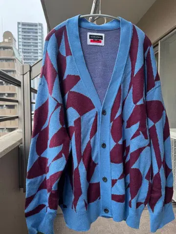 MAISON SPECIAL 기하학 패턴 가디건 02