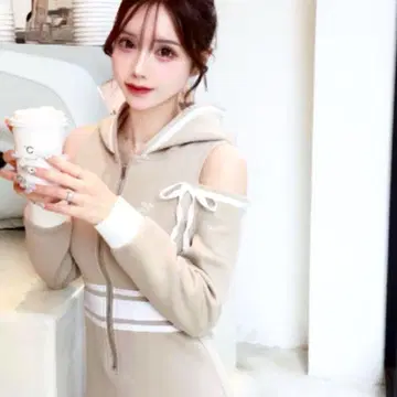 택 포함 새상품 루미뇽 Lumignon 롱 원피스 M 베이지