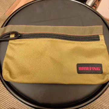 BRIEFING 올리브 나일론 파우치