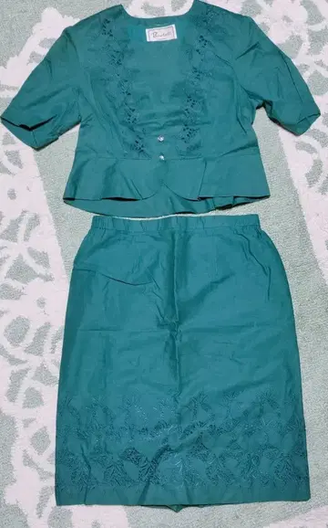 Bowbell 보벨 그린 컬러 자수 셋업 17호