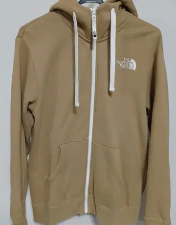 THE NORTH FACE 베이지 풀 집업 후드티 M