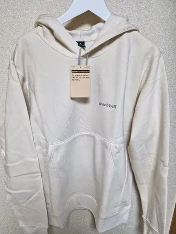 [ 새상품 ] 몽벨 후드 부착 코튼 스웨트 파카 L 사이즈
