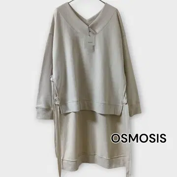 택 포함 / OSMOSIS / 사이드 슬릿 풀오버 / 아이보리 / 루즈핏