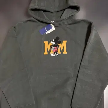 Disney 미키마우스 양면 벨벳 원단 프린트 속기모 후드티 트레이닝복