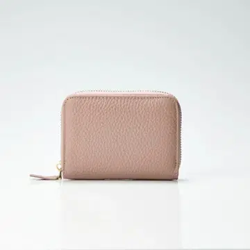 천연 가죽 지갑 M 로고 포함