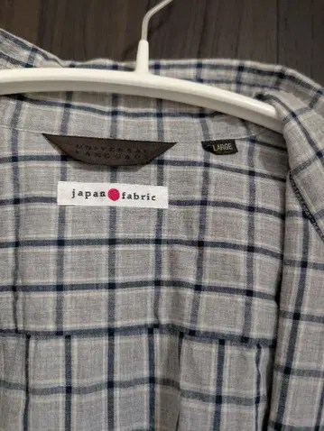 japan fabric 체크 무늬 긴팔 셔츠 L