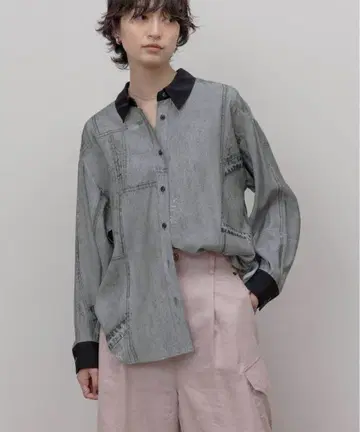 Eimee Law 패치워크 데님 pt 셔츠