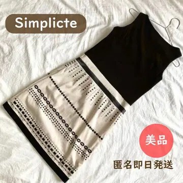 [ 새상품급 ] 슬리브리스 드레스 블랙 포멀 결혼식 파티 스커트