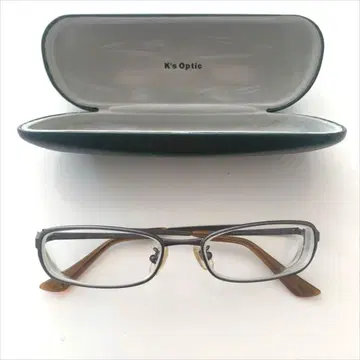 ks optic 안경 프레임 브라운 매트 실버