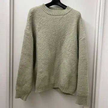 WEGO 옅은 그린 크루넥 니트 스웨터 M