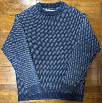 The DUFFER of ST.GEORGE 버즈아이 인디고 니트 L