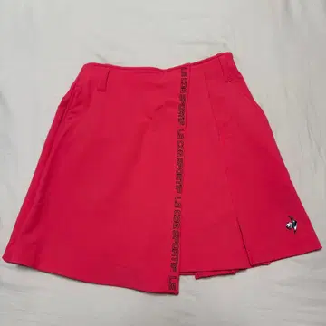르꼬끄 스포르티브 골프 빨간색/핑크 플리츠 스커트