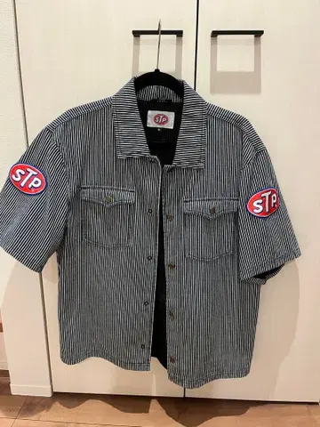 STP 스트라이프 반팔 셔츠