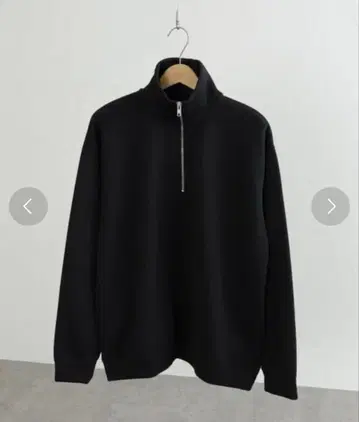 [ RIB TECH 시리즈 ] W 페이스 하프 지퍼 맨투맨