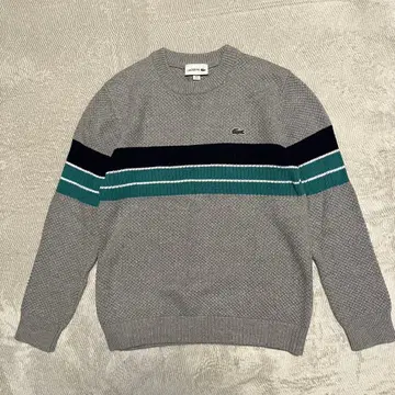 라코스테 LACOSTE 니트 스웨터 그레이