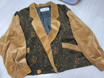 브라운 코듀로이 테일러드 자켓 구제 의류