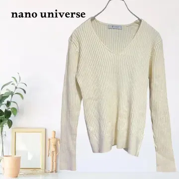 zB1203 [ F ] 나노 유니버스 V넥 니트 링킹 긴팔