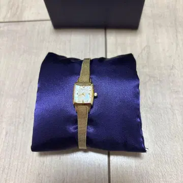 agate 골드 메쉬 아날로그 손목시계