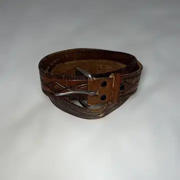 Wrangler 빈티지 레더 벨트