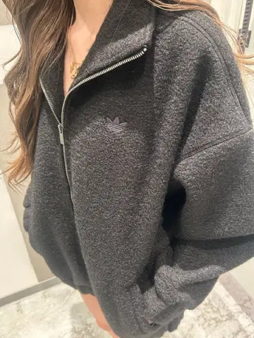 완판 대인기 adidas 블랙 플리스 자켓