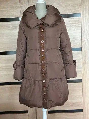 갤러리 비스콘티 여성용 다운 코트 (브라운 M)