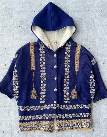 00's vintage 자수 판초 아카이브 그런지 y2k 펑크