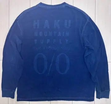 neru design works x H.A.K.U 인디고 롱T M
