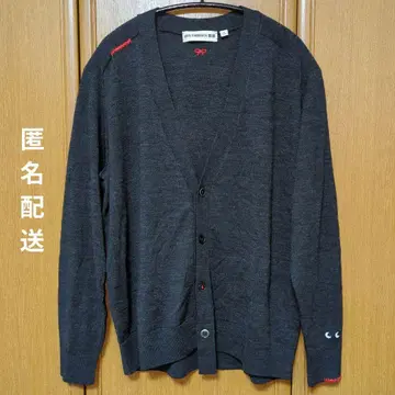 ANYA HINDMARCH V넥 가디건 다크 그레이 M 유니클로