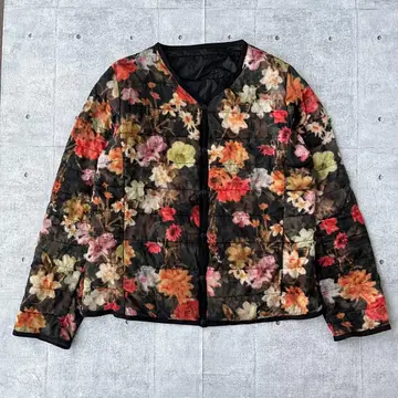 00년대 빈티지 꽃무늬 퀼팅 자켓 y2k 펑크