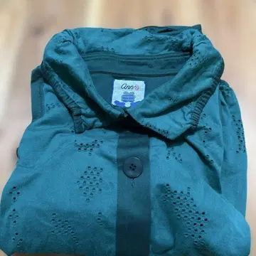 Ann 길 다크 그린 버튼 셔츠 사이즈 38