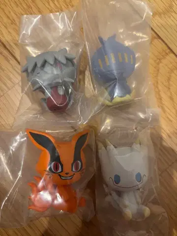 나루토 제일복권 E상 꼬리달린 짐승 초코노코 4종 세트 미개봉 새상품